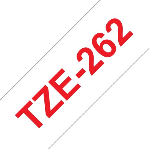 Brother Tze-262 združljiv laminirani trak - 36 mm x 8 metrov rdeč/bel, (21408867) Cene