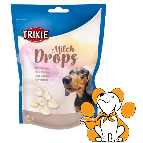 Trixie Dog Milch Drops With Vitamins 350g, Mlečne Bombone Za Pse Slike