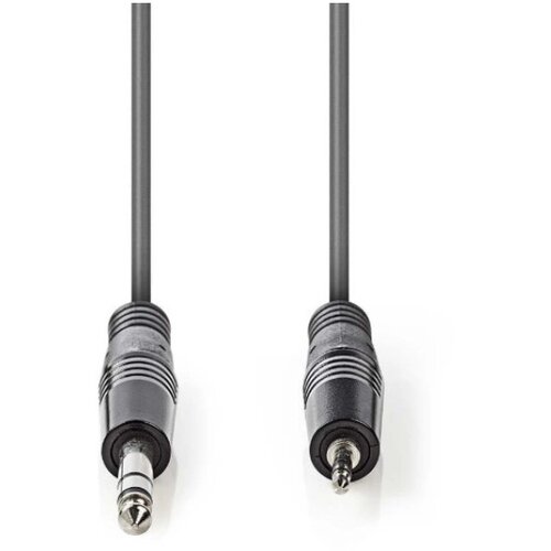 Nedis COTH23205GY30 Stereo Audio Cable 6.35mm muski na 3.5mm muski, 3m, Dark Grey Slike