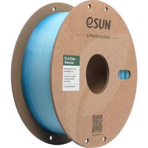 ESUN PLA-Clear Rainbow Translucent Blue White - 1,75 mm / 1000 g Slike