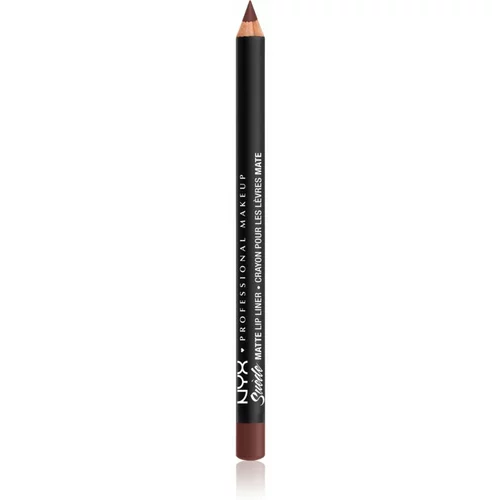 NYX Professional Makeup Suede Matte Lip Liner mat svinčnik za ustnice odtenek 55 Cold Brew 1 g