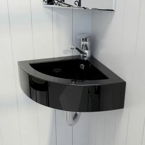  Umivaonik sa zaštitom od prelijevanja 45 x 32 x 12,5 cm crni