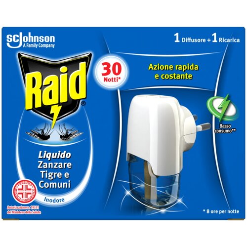 Raid Odganjalec komarjev Raid Silver Liquido (21 ml, s tekočim insekticidom, brez vonja) Cene