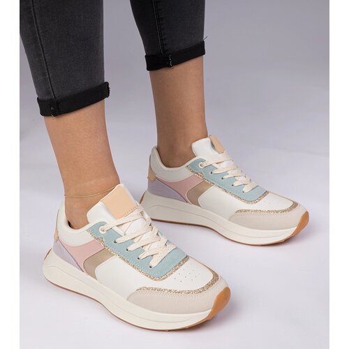 Gemre Multicolored women's sneakers with glitter and animal print Markuta Cijene