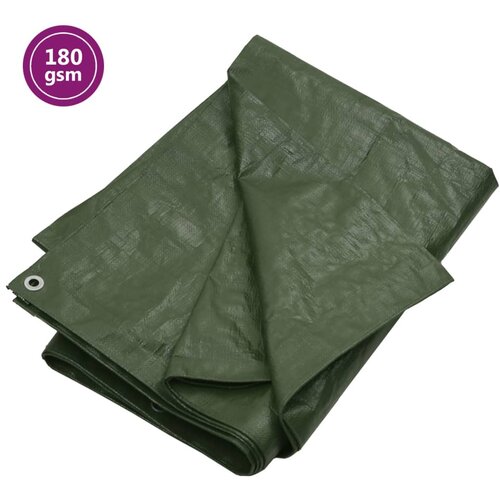 VidaXL Cerada 180 g/m&amp;sup2; 8x8 m zelena HDPE Slike