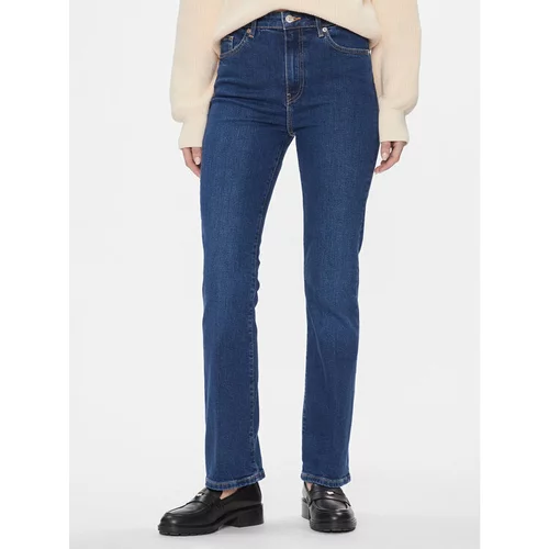 Tommy Hilfiger Jeans hlače WW0WW40649 Mornarsko modra Bootcut Fit