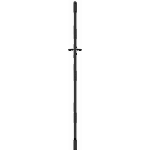  Vrtna vrata Crna 110 x 205 cm Čelik s prahom premazan Slike
