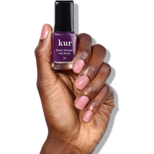 LONDONTOWN Kur Sheer Strength Nail Blush učvrstitvena in posvetlitvena tonirana nega za nohte odtenek Concord 12 ml Slike