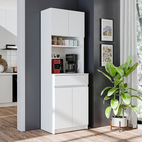 Hanah home 2736 vi&scaron;enamenski ormarić s policama 60 &times; 180 &times; 42 cm, bela Cene