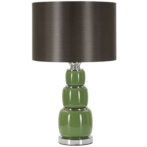 Mauro Ferretti Zelena/siva stolna lampa s tekstilnim sjenilom (visina 57 cm) Eva &amp;ndash; Slike