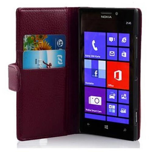 Cadorabo Ohi&scaron;je, združljivo z Nokia Lumia 925 v pastelno vijolično - Za&scaron;čitni ovitek iz teksturiranega umetnega usnja in žep za kartice, (20561161) Cene