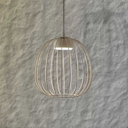  Luster na sajli OVELLA 1xGX53/10W/230V prečnik 25 cm krem boje Slike