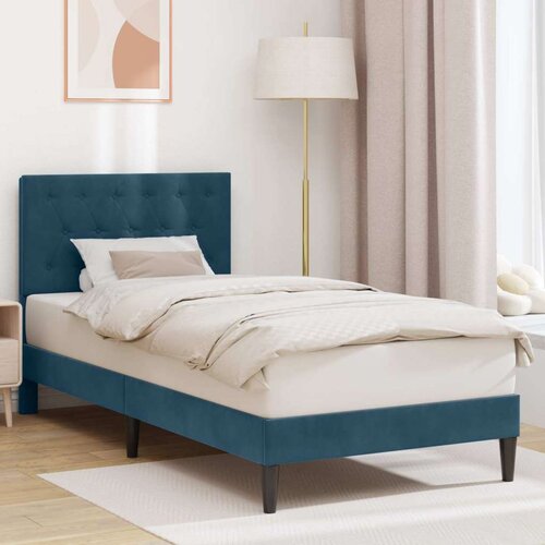  Okvir za krevet s uzglavljem Plava 100 x 200 cm Bar&scaron;un - Plava 100 x 200 cm Cijene
