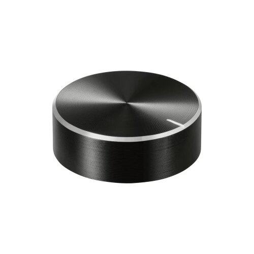 TRU COMPONENTS TC-11696488 okretni gumb s gumbom za obilježavanje crna (&amp;Oslash; x V) 29 mm x 10 mm aluminij, plastika 1 St. Slike