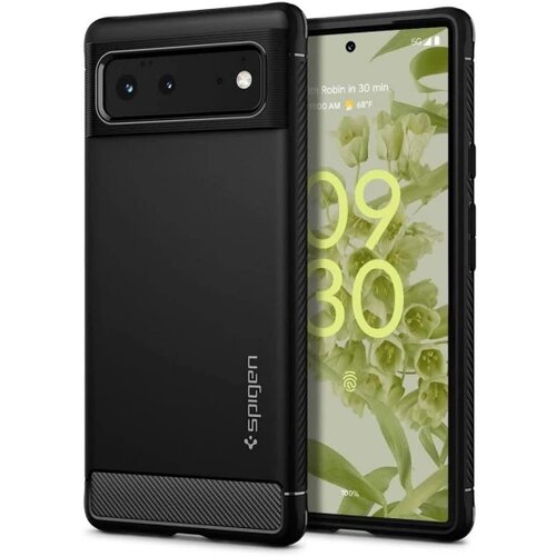 Spigen RUGGED ARMOR maska za GOOGLE PIXEL 6 MATTE BLACK Slike