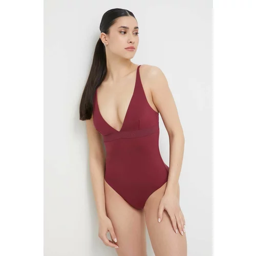 Calvin Klein Jednodijelni kupaći kostim boja: bordo, lagano učvršćene košarice