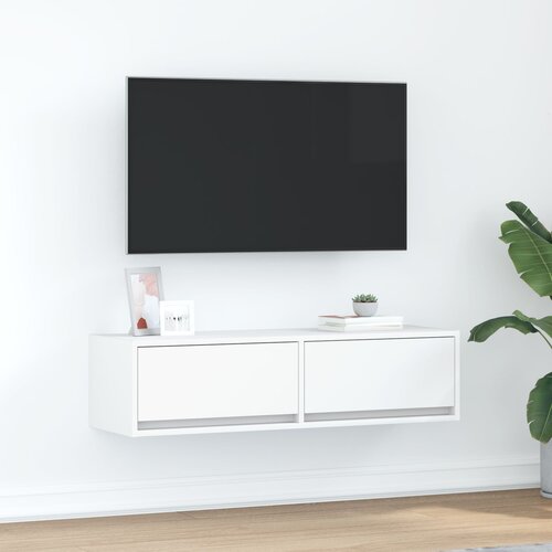 VidaXL TV kabinet Bijeli Konstruirano drvo 100 x 31 x 25.5 cm Slike