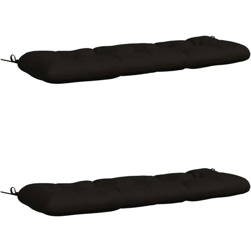  Jastučići za klupe - 2 dijela VIANEN 100% poliester Crna - Crna 110 x 40 x 12 cm Cene