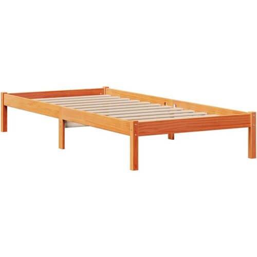  Krevet s regalom za knjige bez madraca 75 x 190 cm od borovine Slike