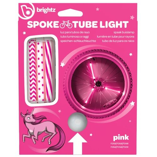 BRIGHTZ Spoke Tube LED svjetla za žbice na biciklu &amp;ndash; Pink (1100) 1100 Slike