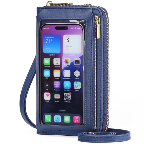 INF torba za telefon s prečnim zaslonom na dotik - ženska mini torbica proti kraji blue, (5000080947) Cene