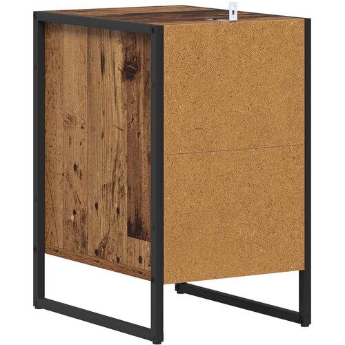  Noćni ormarić s ladicama 2 pcs Staro drvo 39,5 x 30 x 50 cm Slike