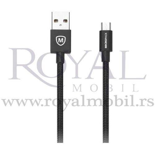  usb kabal micropack fast 3A usb-a / micro usb MC-310 crna Cene