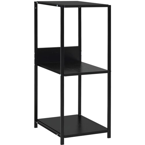  Male ravne police za knjige crne 33,5 x 39,6 x 79,7 cm drvene Slike