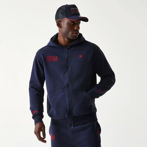 New Era Red Bull Racing Dark Blue Oversized Full Zip jopica s kapuco Cene