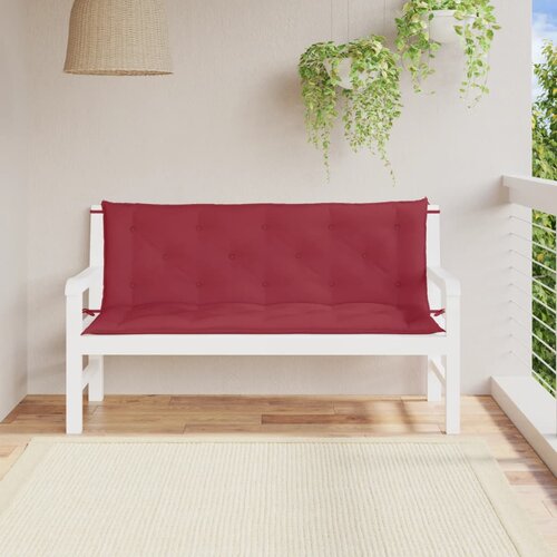  Jastuci za vrtnu klupu 2 kom crven vina tkanine Oxford Cijene