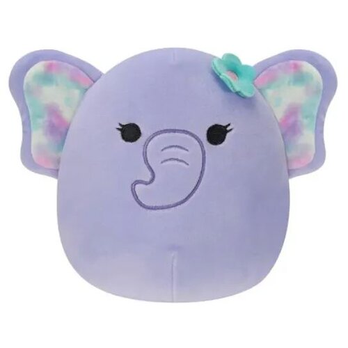 Squishmallows Skuishmallovs Elephant sa cvetnom ukosnicom, 20 cm, ljubičasta Slike