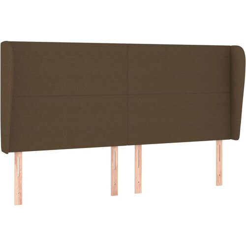 Maison Chic vzglavna omarica - nočna omarica - posteljna omarica z u&amp;scaron;esi temno rjavo 183x23x118/128 cm blago, (21708710) Slike
