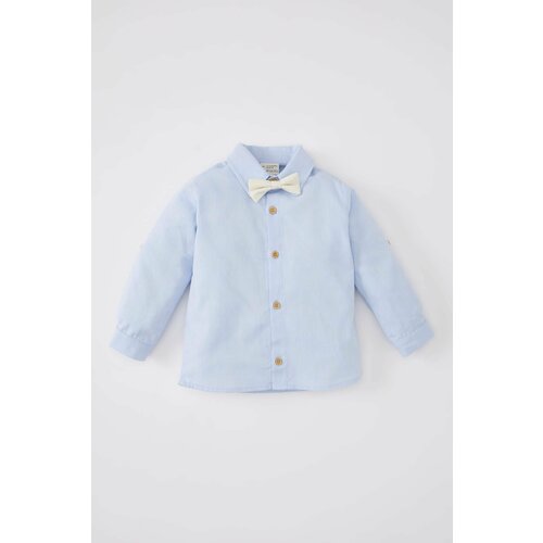 Defacto Baby Boy Oxford Long Sleeve Shirt Tie 2 Piece Set Cene
