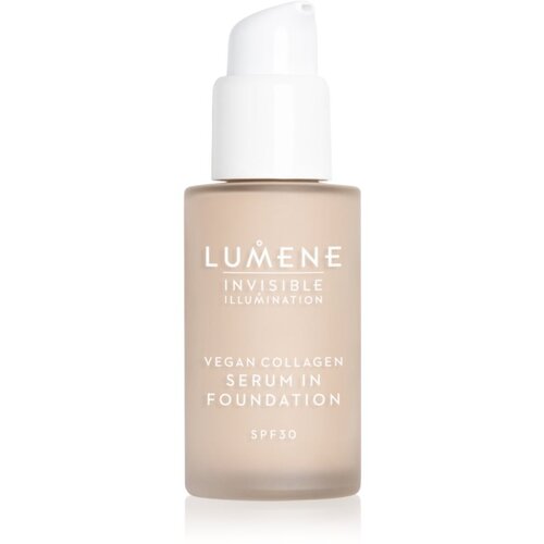 Lumene Invisible Illumination Vegan Collagen Serum in Foundation lahki tekoči puder s hranilnim učinkom SPF 30 0.5 30 ml Cene
