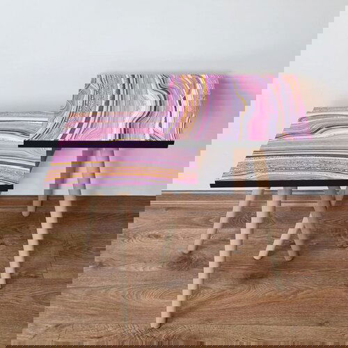 Hanah home 2Shp88 - pink pinkgoldwhite nesting table (2 pieces) Cene