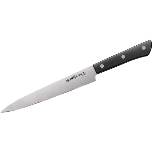 Samura HARAKIRI univerzalni kuhinjski nož za rezanje 196 mm 59 HRC s črnim ročajem, (21227602) Cene