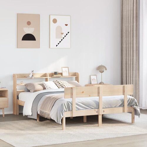 Furnova Posteljni okvir brez vzmetnice 120x200 cm trdna borovina, (21936892) Slike