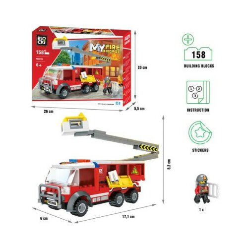 Kocke blocki vatrogasni kamion sa korpom ( 76/0814 ) Slike
