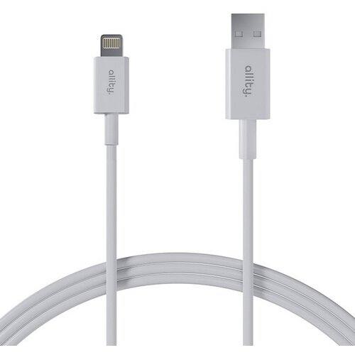 ALLITY kabel USB-a na Lightning 1.0m 2,4A BIJELI Slike