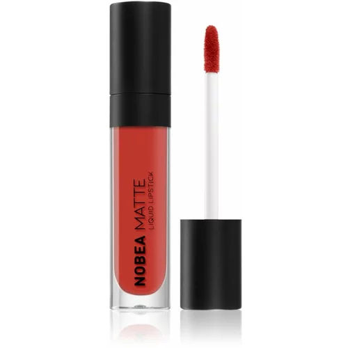 NOBEA Day-to-Day Matte Liquid Lipstick mat tekoča šminka odtenek Valentine red #M13 7 ml