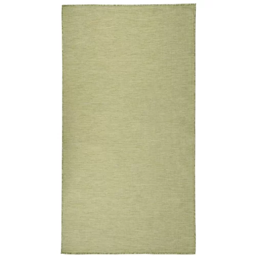 Vanjski tepih ravnog tkanja 80 x 150 cm zeleni