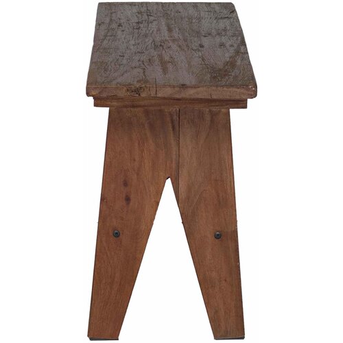  Klupa Prirodna 100 x 30 x 51 cm Čvrsto drvo iz reciklaže Slike
