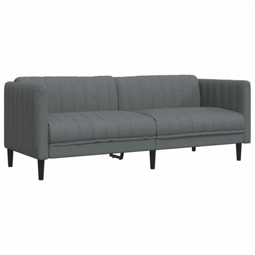 Maison Chic kavč - Sofa - Kanape trosed temno siva tkanina, (21726865) Cene