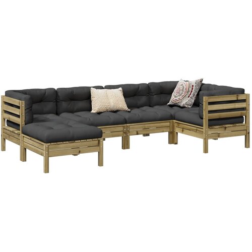  6-dijelni set vrtnih sofa od impregnirane borovine Cene