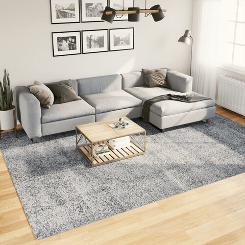  Čupavi tepih PAMPLONA visoka vlakna moderni plavi 240 x 340 cm Cene