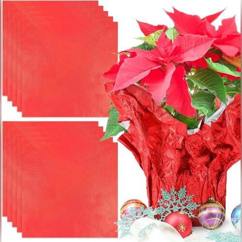 INF 10 aluminijastih božičnih ovojev za cvetlične lonce Red, (5000557338) Cene