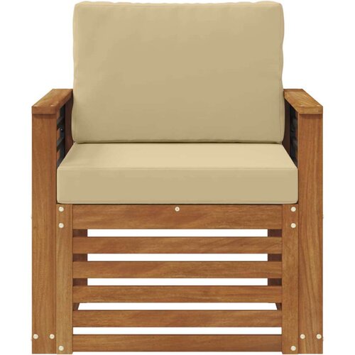  Set vanjskih sofa s jastukom Prirodna 71 x 63 x 73 cm - Prirodno i bež prikladno za stan Slike