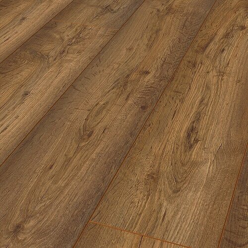 LOGOCLIC Vinto Laminat hrast Bergamo (1.288 x 195 x 8 mm, Rustikalen videz) productname.garantie.plussign BAUHAUS garancija 20 let Cene