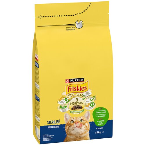 Friskies PURINA Sterilized Cat s janjetinom, piletinom i povrćem - 1,5 kg Cijene