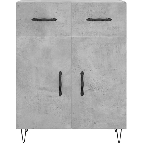  Komoda siva boja betona 69,5x34x90 cm od konstruiranog drva Slike